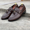 103- Brown leather loafers - Lezaaz Store