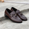 103- Brown leather loafers - Lezaaz Store