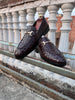 008 - Brown Knitted Leather Loafers - Lezaaz Store